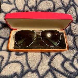 Kate Spade NY circe 59mm aviator sunglasses w case
